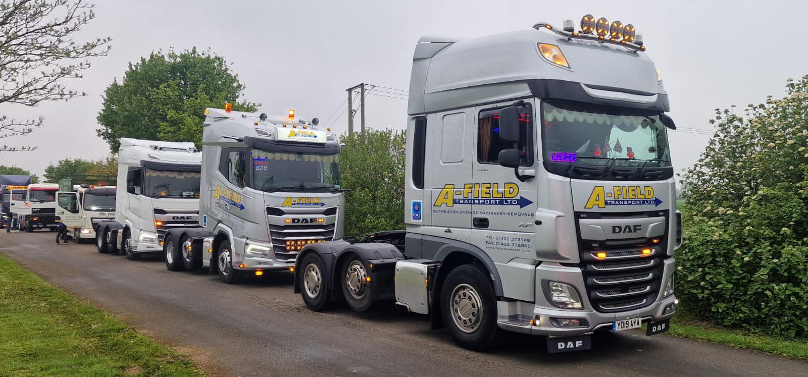 DAF tractor units on the road
